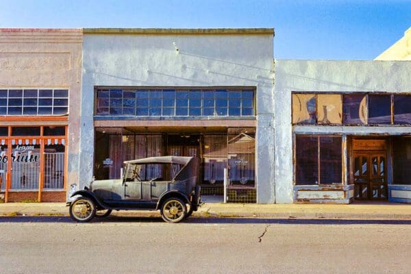 Vintage 1926 Ford Model T parked on a sunny street in Miami, Arizona.