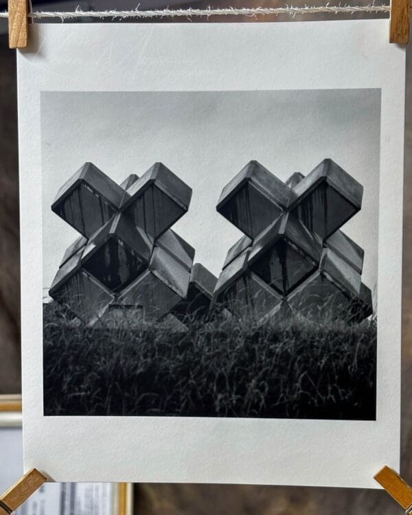 Weeping Tetris – Fine Art Black And White Print - Image 4
