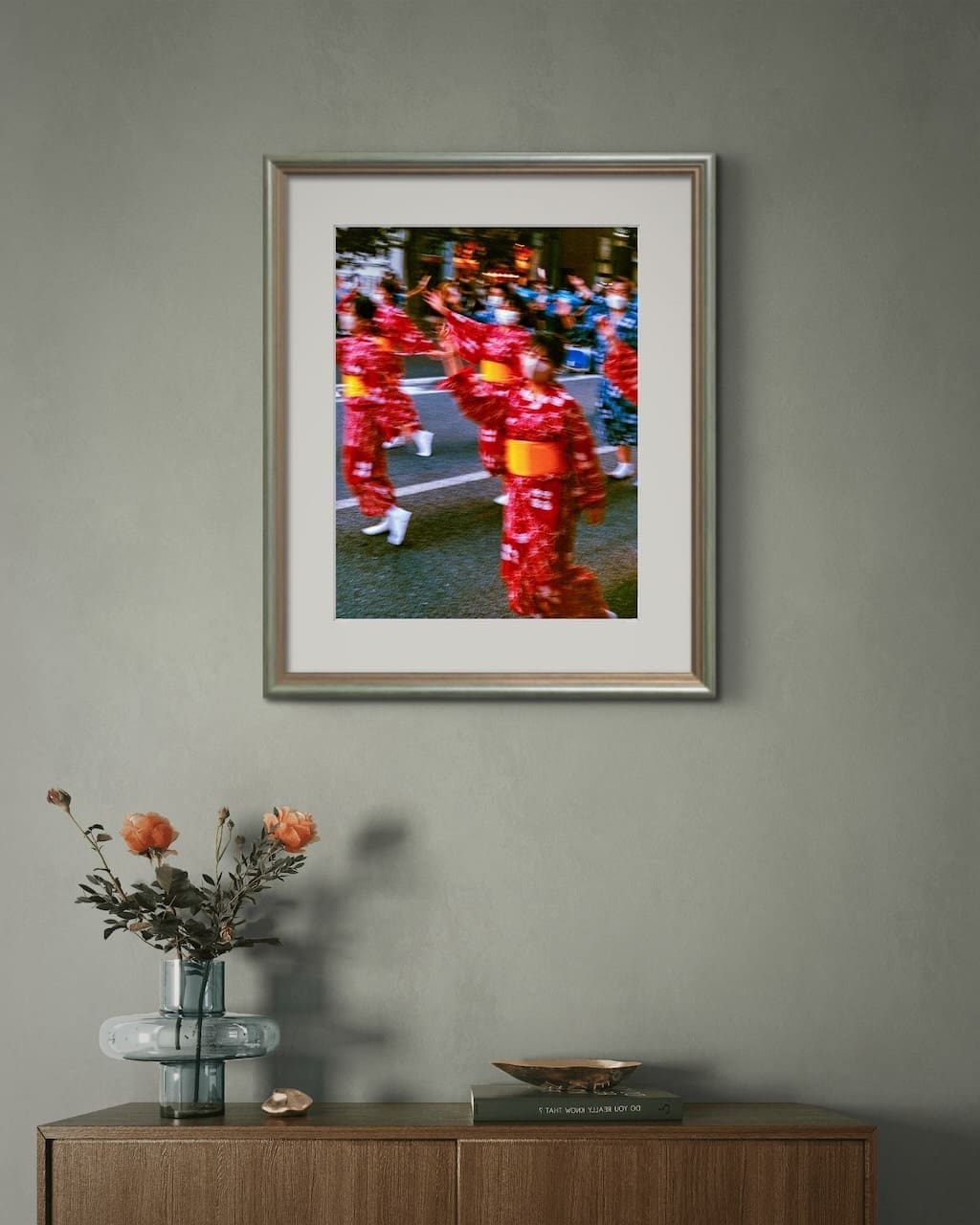 Japanese festival print framed